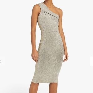 NWT REISS | Lordes Metallic Dress